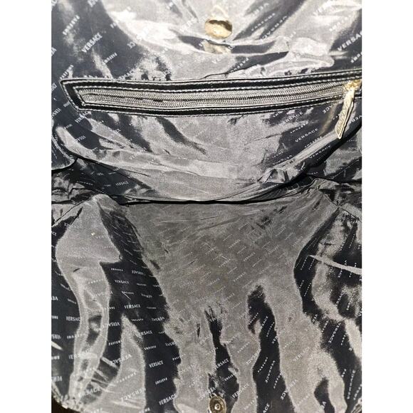 Versace Perfume Large Tote Bag Black Patent Trim - Picture 16 of 16